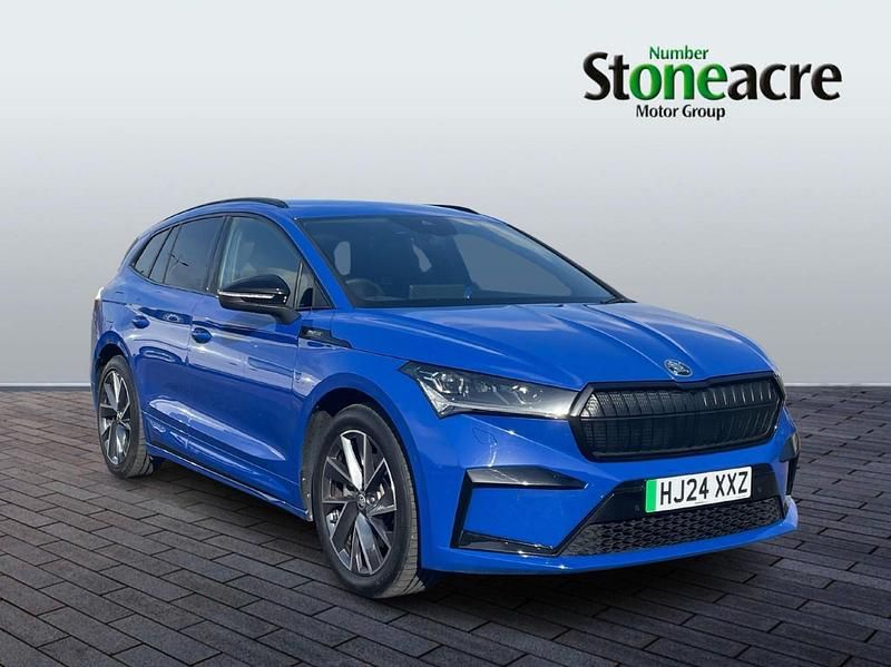 Used Skoda Enyaq iV SportlinePlus 210 kW (286 HP) 2024 Blue SUV