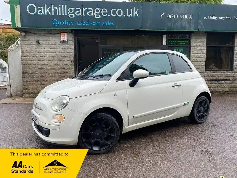 Used Fiat 500 85 HP (62 kW) 2012 White Hatchback