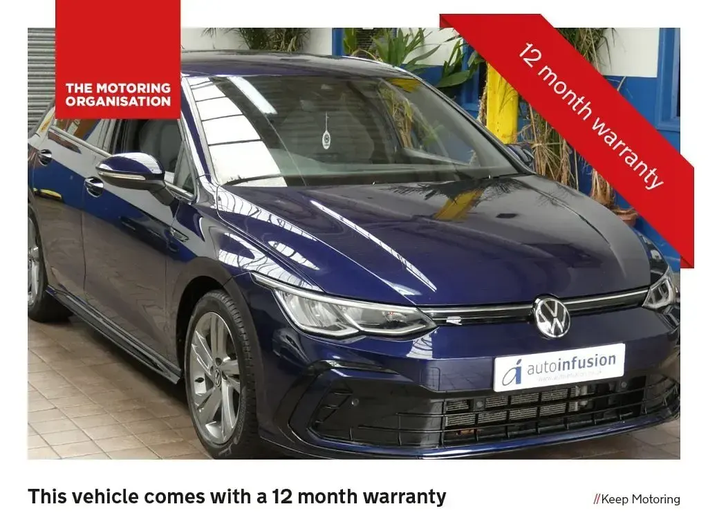 Used VW Golf VIII R-line 150 HP (110 kW) 2022 Blue Hatchback