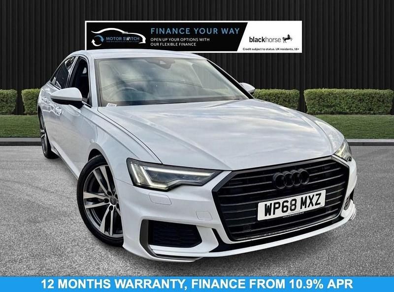 White Used 2018 Audi A6 S-Line Sedan | £18,495 (Fair price) - Image 1/3