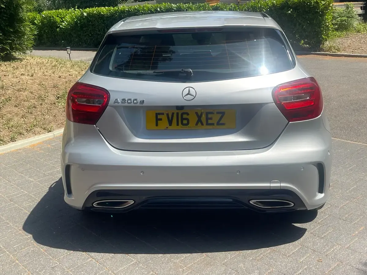 Used Mercedes A200 AMG line 136 HP (100 kW) 2016 Silver Hatchback