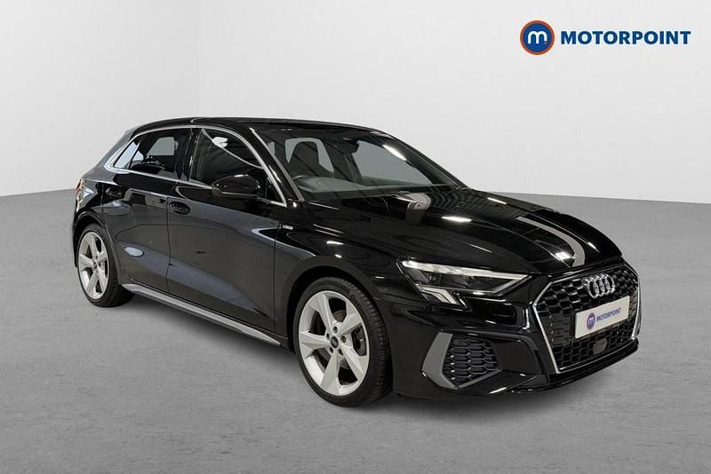 Black Used 2023 Audi A3 S-Line Hatchback | £20,349 (Fair price) - Image 1/4