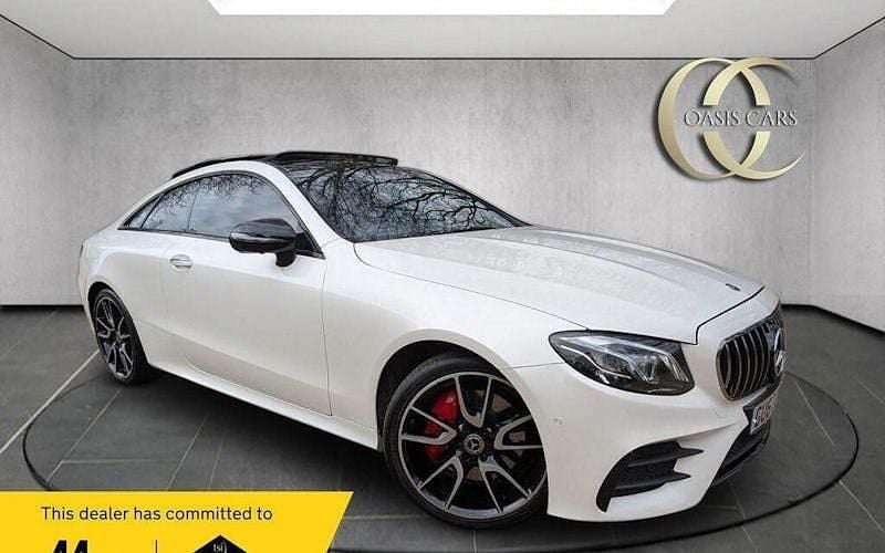 Used Mercedes E400 AMG line 333 HP (244 kW) 2017 White Coupe
