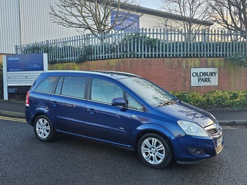 Used Vauxhall Zafira Design Edition 110 HP (80 kW) 2010 Blue MPV