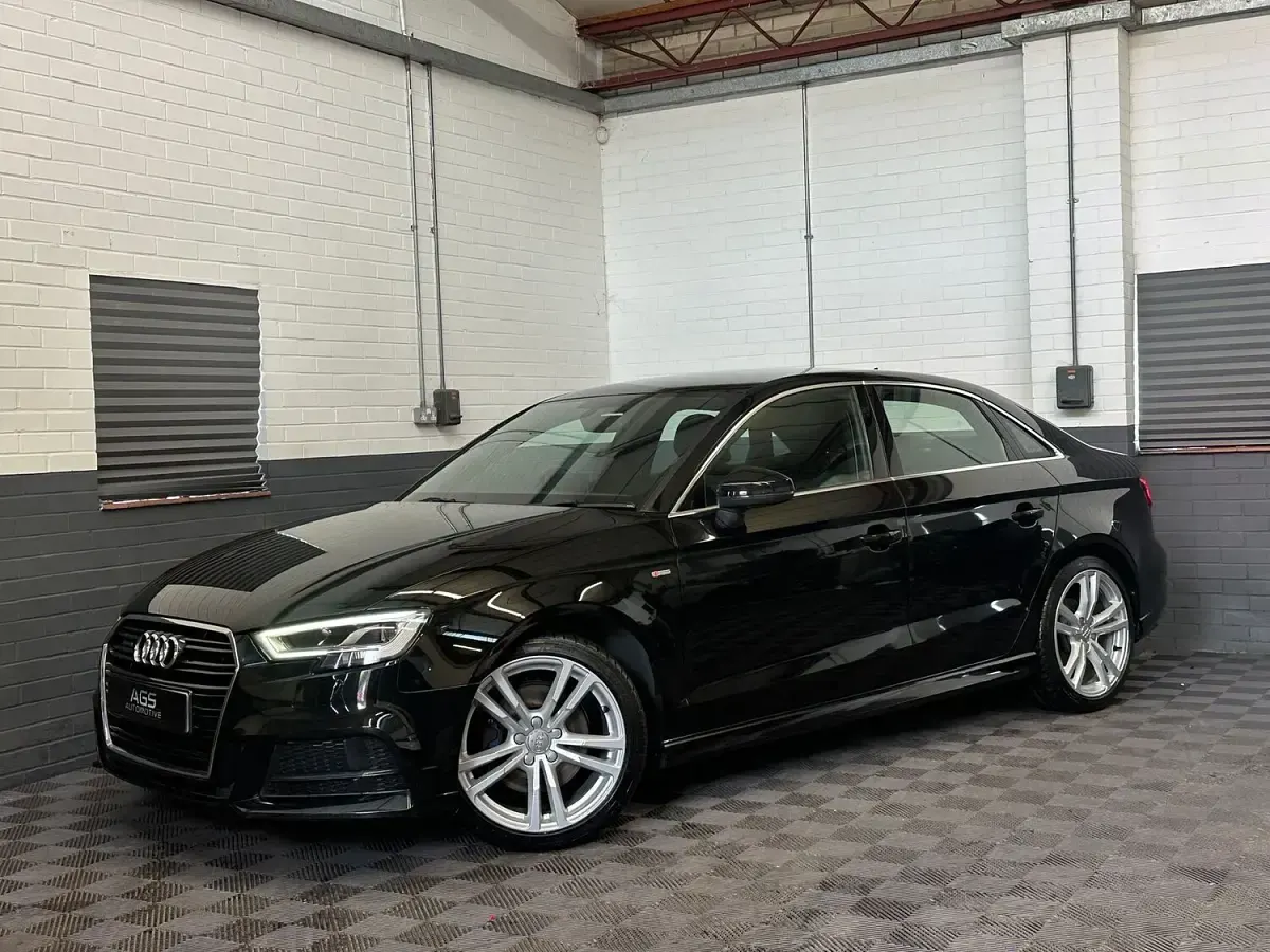 Used Audi A3 S-Line 190 HP (139 kW) 2019 Black Sedan