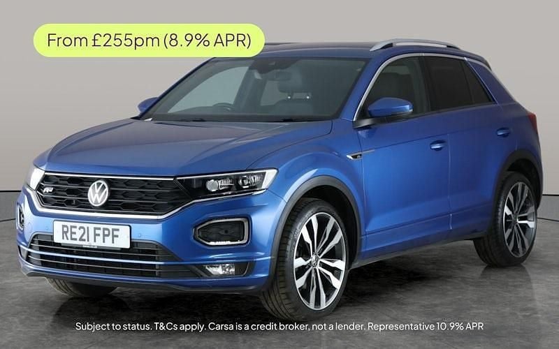 Blue Used 2021 VW T-Roc R-line SUV | £19,478 (Good price) - Image 1/2
