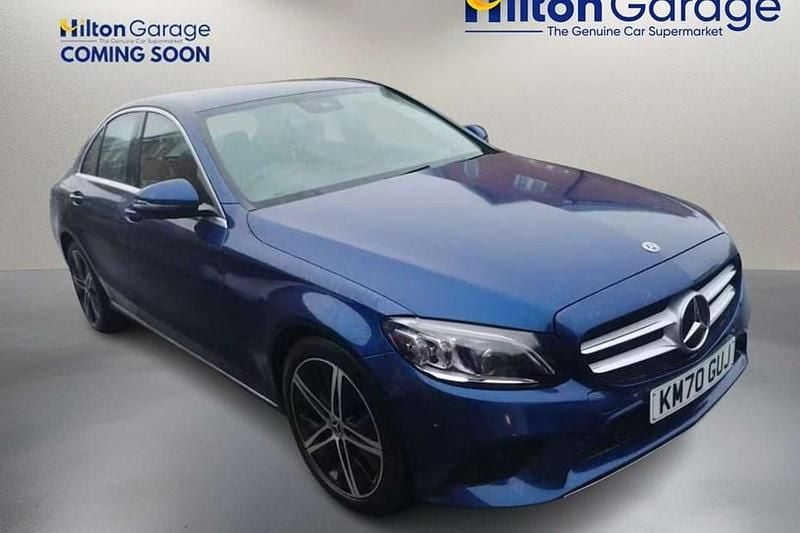 Used Mercedes C200 2020 Blue Sedan