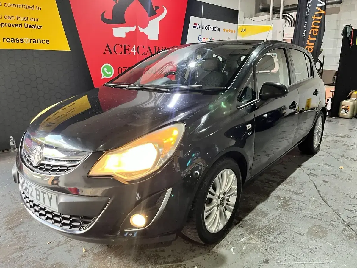 Used Vauxhall Corsa 100 HP (73 kW) 2012 Black Hatchback