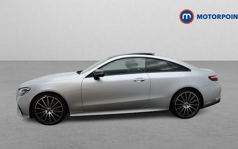 Used Mercedes E220 AMG line 194 HP (142 kW) 2022 Silver Coupe