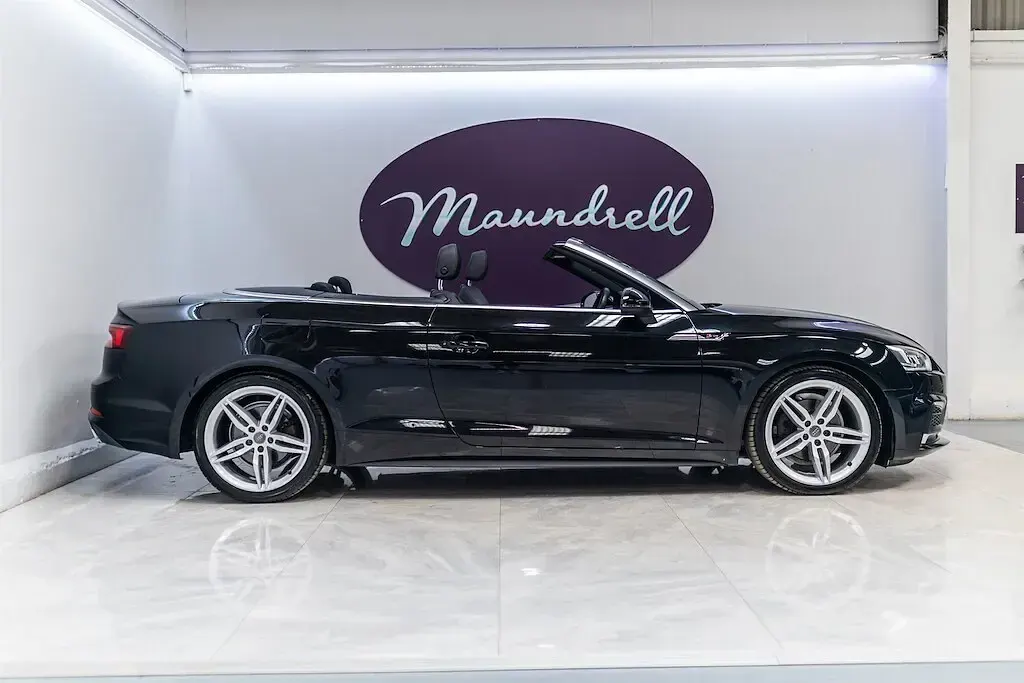Used Audi A5 Cabriolet S-Line 190 HP (139 kW) 2020 Black Cabriolet