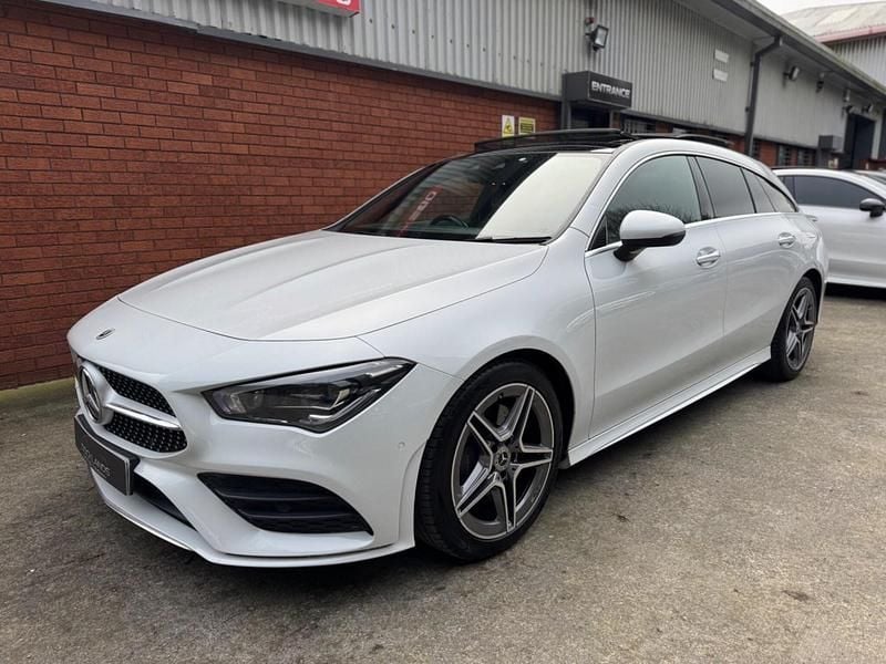 Used Mercedes CLA220 Shooting Brake AMG line 2021 White Estate