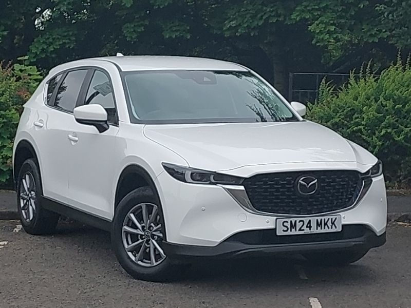 White Used 2024 Mazda CX-5 Center-Line SUV | £20,998 (Fair price) - Image 1/4