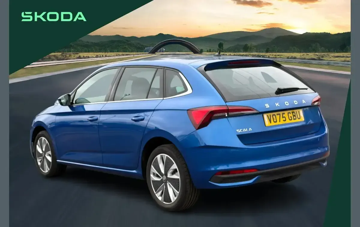 Used Skoda Scala SE L 113 HP (83 kW) 2025 Blue Hatchback