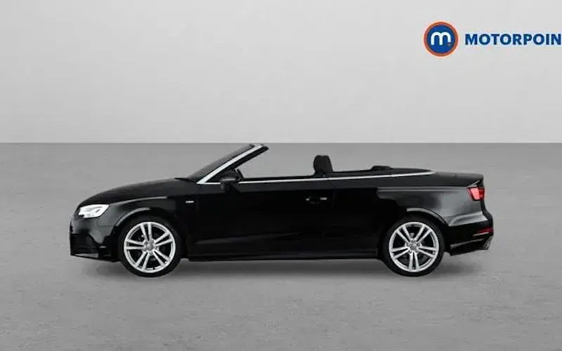 Used Audi A3 Cabriolet S-Line 150 HP (110 kW) 2018 Black Cabriolet