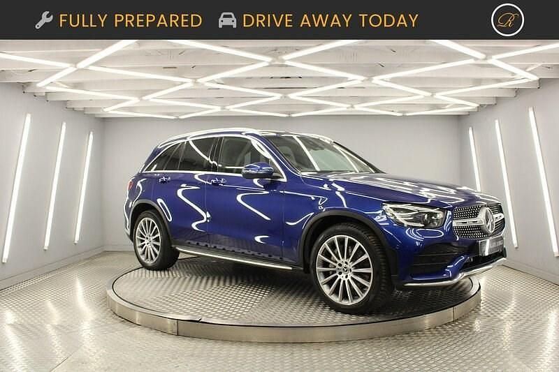 Blue Used 2019 Mercedes GLC220 AMG Line Premium Estate | £22,990 (Expensive) - Image 1/4