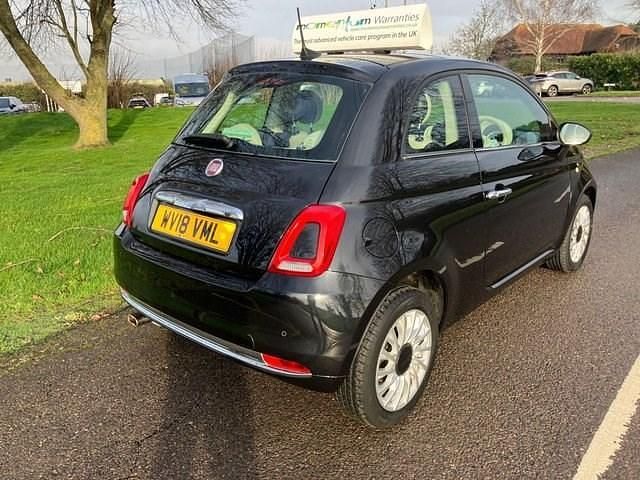 Used Fiat 500 Lounge 69 HP (50 kW) 2018 Black Hatchback