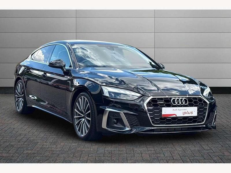 Black Used 2022 Audi A5 Sportback S-Line Hatchback | £29,595 (Good price) - Image 1/4