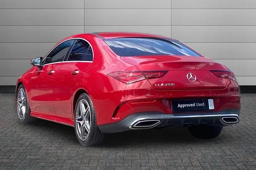 Used Mercedes CLA250 AMG line 221 HP (162 kW) 2020 Red Coupe