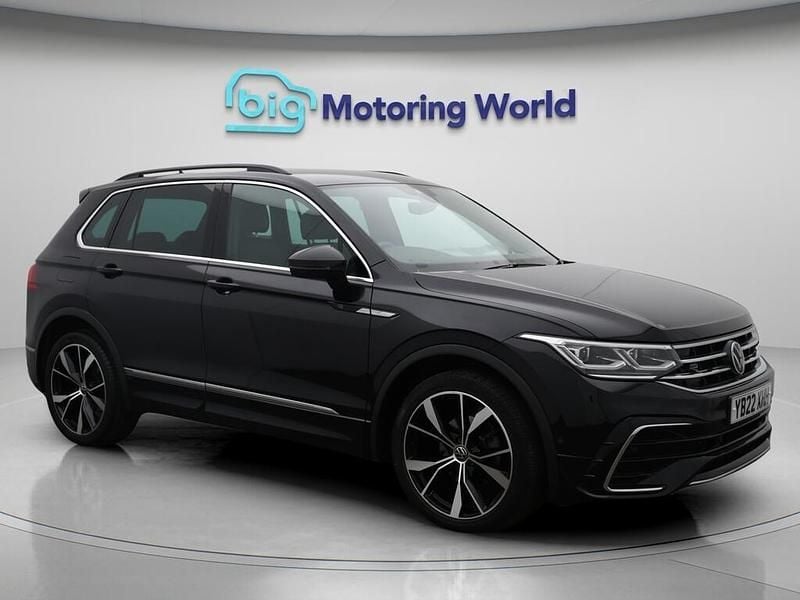 Black Used 2022 VW Tiguan R-line SUV | £22,600 (Good price) - Image 1/4