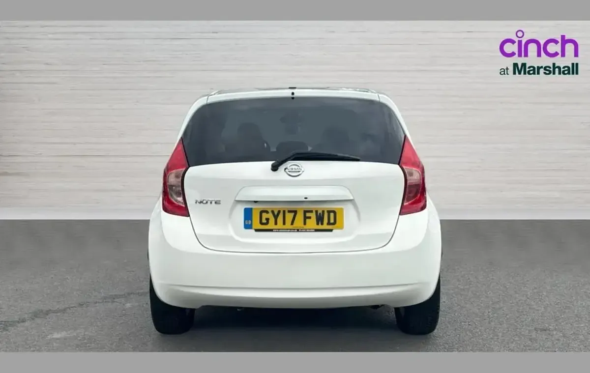 Used Nissan Note S 96 HP (70 kW) 2017 White Hatchback