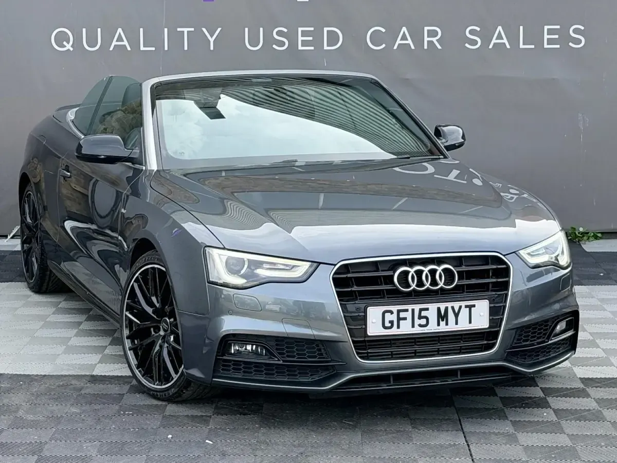 Used Audi A5 Cabriolet S-Line 177 HP (130 kW) 2015 Grey Cabriolet
