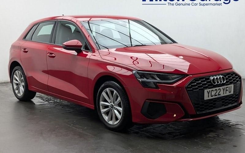 Used Audi A3 Sportback Design 150 HP (110 kW) 2022 Red Hatchback