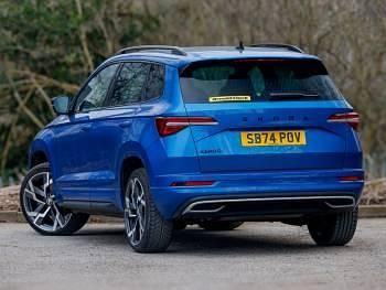 Used Skoda Karoq SportLine 150 HP (110 kW) 2024 Blue SUV