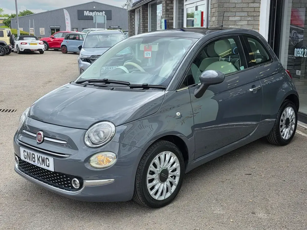 Used Fiat 500 Lounge 69 HP (50 kW) 2018 Grey Hatchback