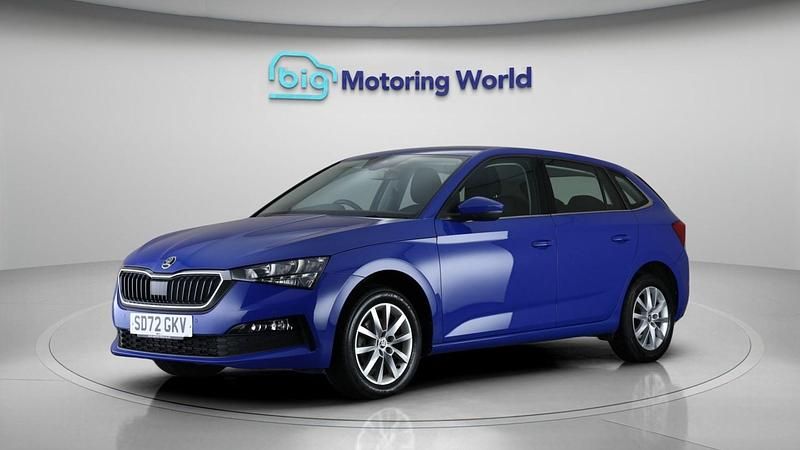Used Skoda Scala SE Technology 109 HP (80 kW) 2022 Blue Hatchback