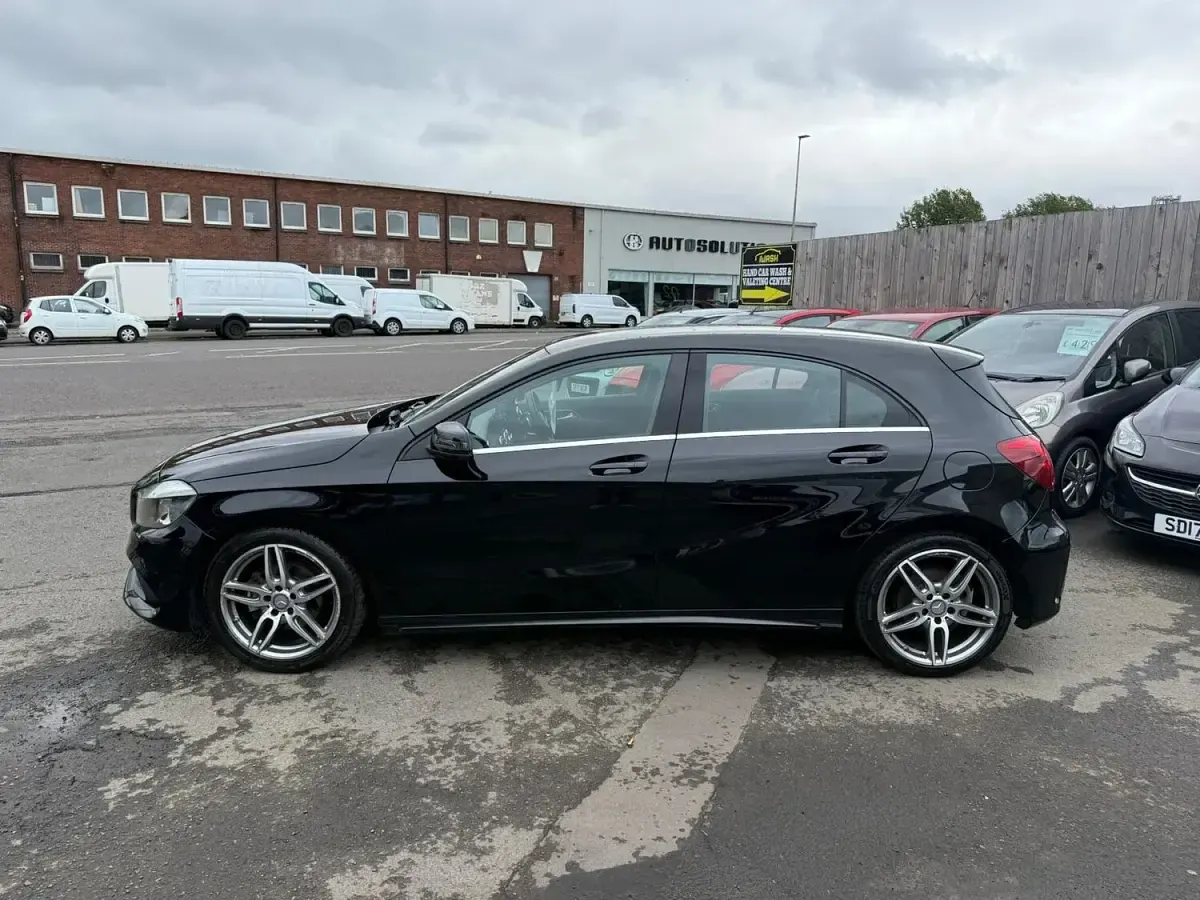 Used Mercedes A200 AMG line 136 HP (100 kW) 2016 Black Hatchback
