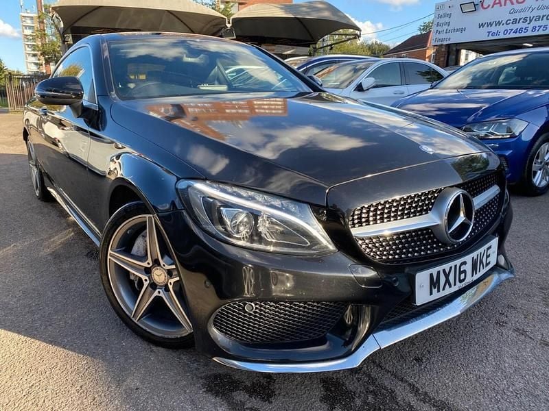 Black Used 2016 Mercedes C300 AMG line Coupe | £13,199 (A bit pricey) - Image 1/4