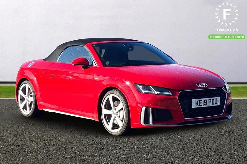 Red Used 2019 Audi TT S-Line Cabriolet | £20,899 (Fair price) - Image 1/3
