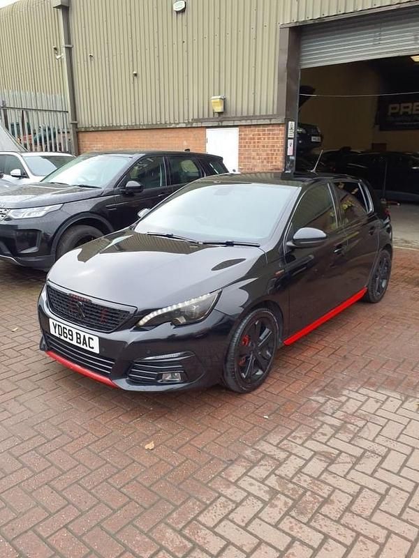 Used Peugeot 308 GT-line 130 HP (95 kW) 2020 Black Hatchback