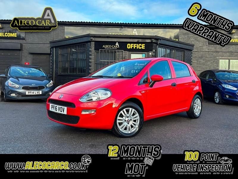 Red Used 2016 Fiat Punto Pop Hatchback | £3,495 (Fair price) - Image 1/4