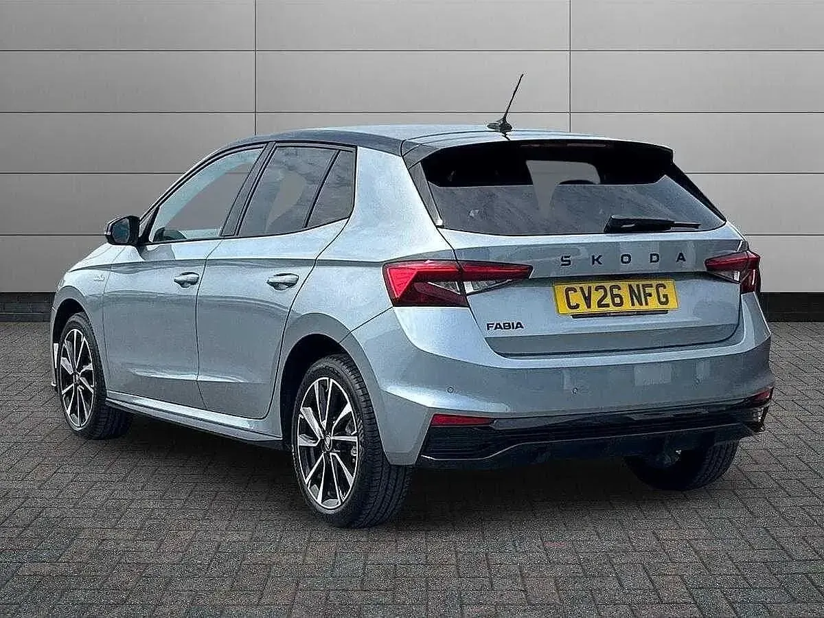 Used Skoda Fabia Monte Carlo 147 HP (108 kW) 2026 Smokey silver metallic black magic pearl effect Hatchback
