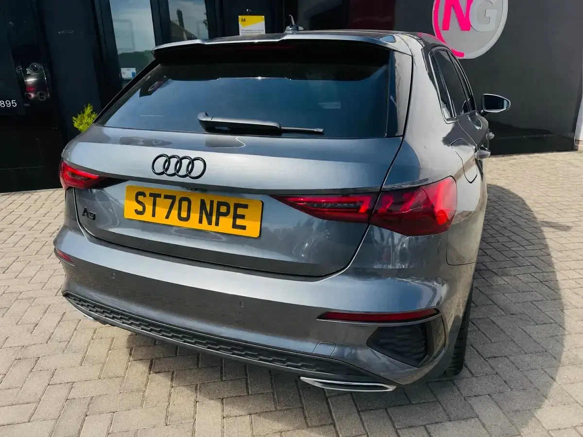 Used Audi A3 S-Line 184 HP (135 kW) 2020 Grey Sedan
