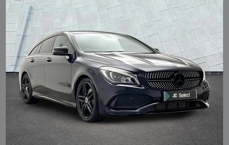 Used Mercedes CLA220 Shooting Brake AMG line 177 HP (130 kW) 2017 Blue Estate