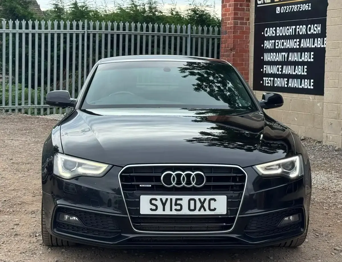 Used Audi A5 S-Line 177 HP (130 kW) 2015 Black Coupe