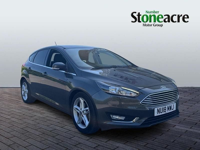 Grey Used 2018 Ford Focus Titanium Hatchback | £10,395 (Good price) - Image 1/4