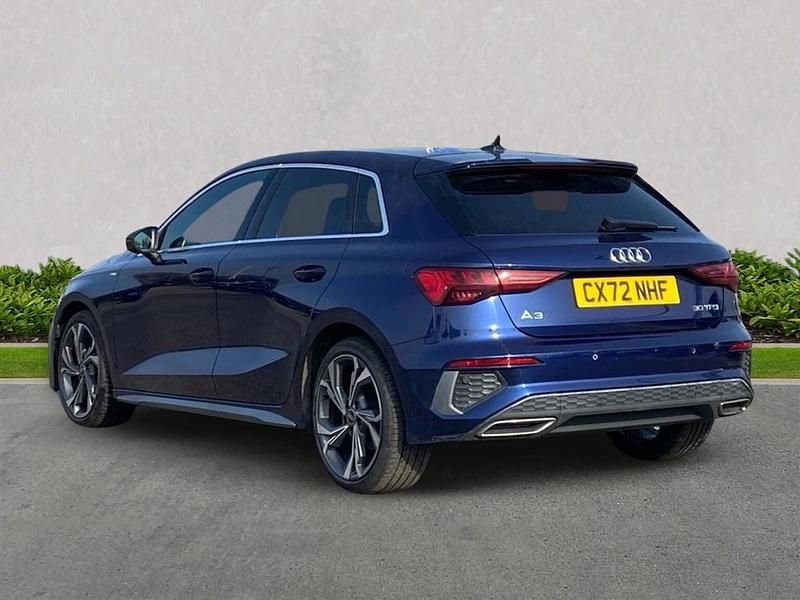 Used Audi A3 Sportback S-Line 110 HP (80 kW) 2023 Blue Hatchback