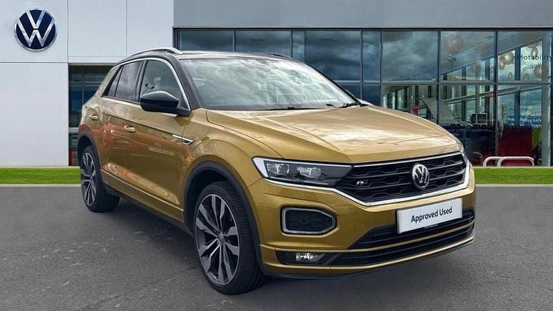 Yellow Used 2020 VW T-Roc R-line SUV | £15,764 (Good price) - Image 1/4