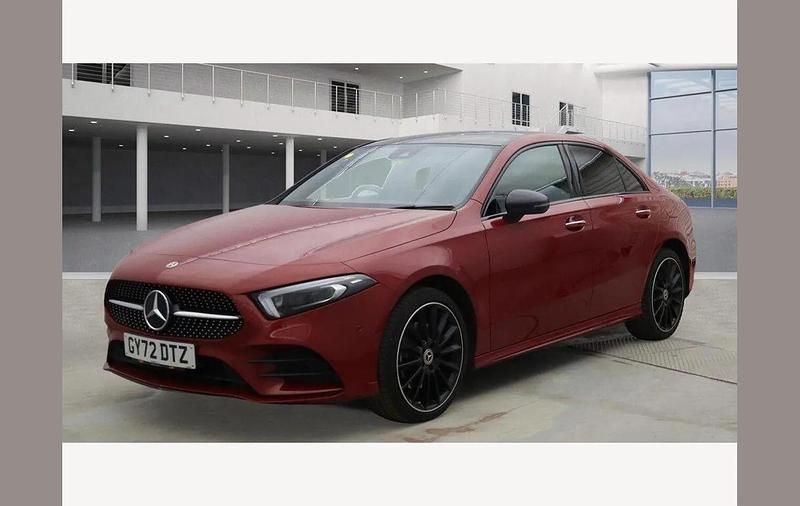 Red Used 2022 Mercedes A250 AMG Line Premium Plus Sedan | £23,850 (A bit pricey) - Image 1/4
