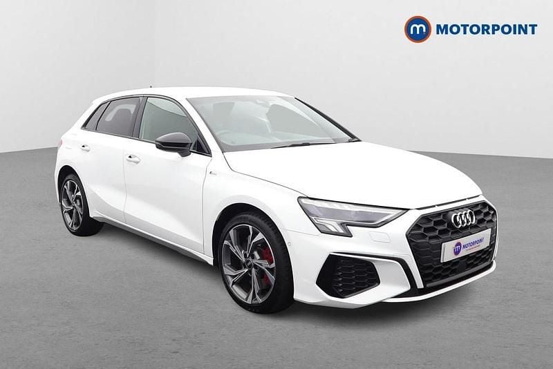 White Used 2023 Audi A3 e-tron Competition Hatchback | £24,049 (A bit pricey) - Image 1/4