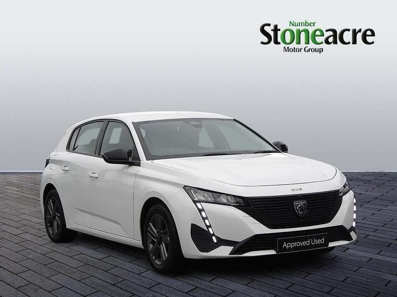 White Used 2023 Peugeot 308 Active Premium Hatchback | £17,500 (Good price) - Image 1/4