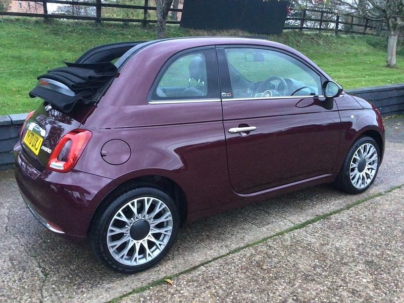 Used Fiat 500 Star 70 HP (51 kW) 2020 Red Cabriolet