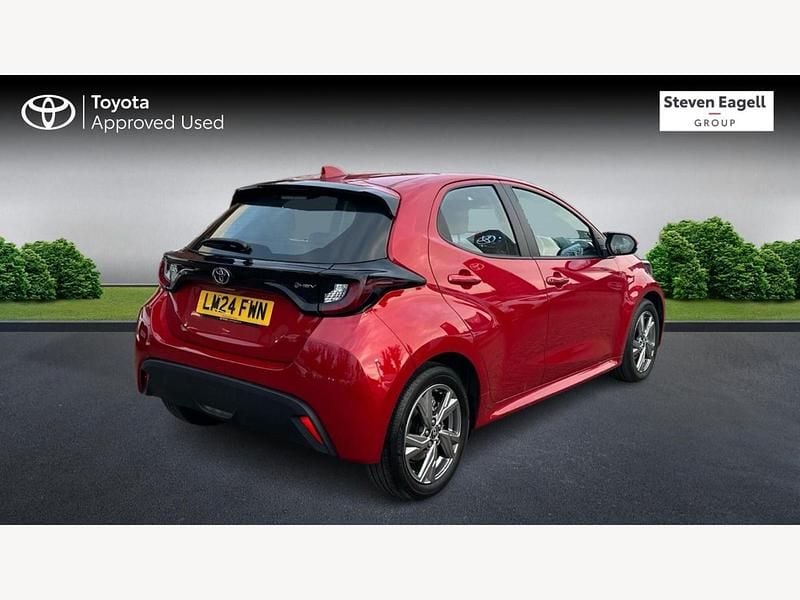 Used Toyota Yaris Hybrid 2024 Red Hatchback