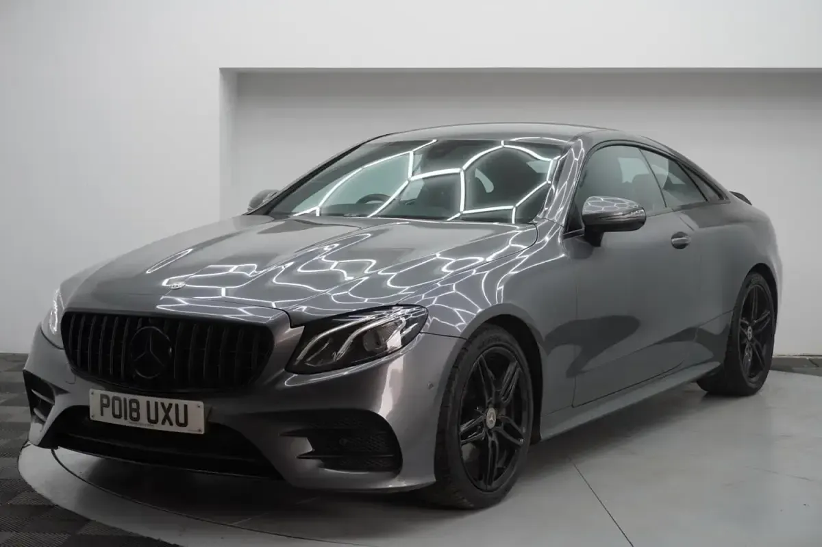 Used Mercedes E220 AMG line 2018 Grey Coupe