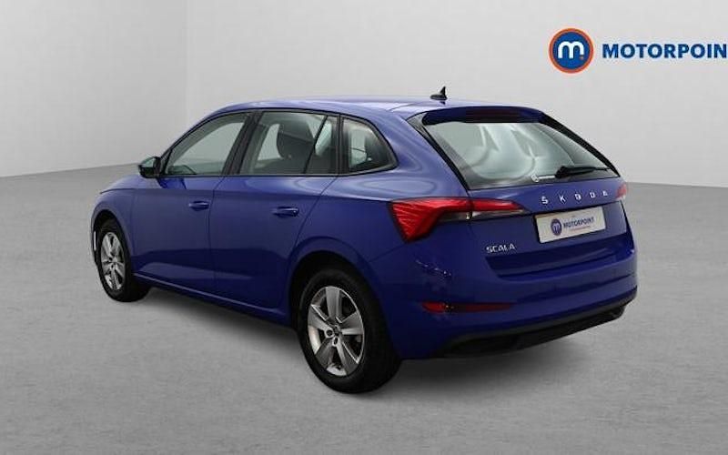 Used Skoda Scala SE 95 HP (69 kW) 2023 Blue Hatchback