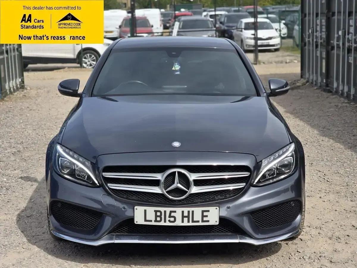 Used Mercedes C220 AMG line 170 HP (125 kW) 2015 Grey Sedan