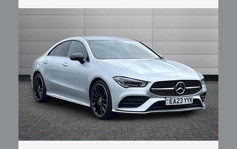Used Mercedes CLA200 AMG Line Premium Plus 161 HP (118 kW) 2023 Silver Coupe